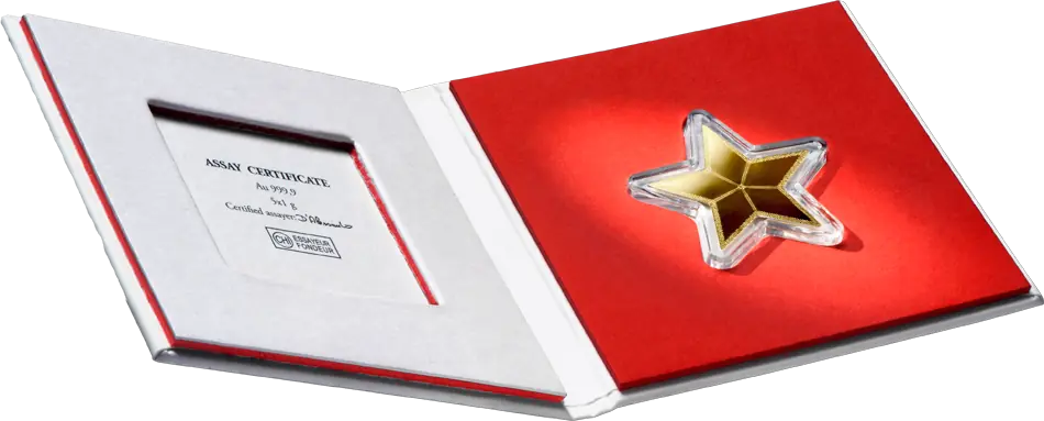 5 x 1g CombiBar Star | Gold | Valcambi | Booklet