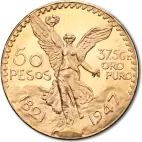 50 Gold Mexican Pesos | 1821-1947