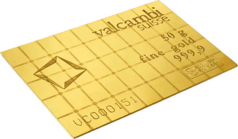 50 x 1g Tafelbarren | CombiBar® | Gold | Valcambi