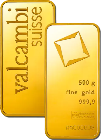 500g Gold Bar | Valcambi | Minted