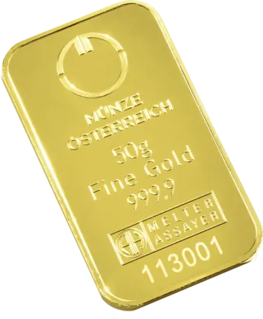 50g Gold Bar | Austrian Mint