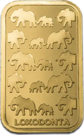 50g Lingot d'Or | Loxodonta Africana | Rand Refinery