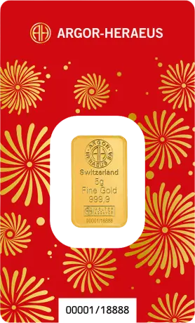 5g Goldbarren | Argor-Heraeus | Jahr des Pferd | 2026