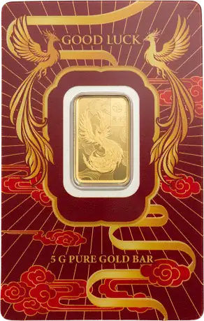 5g Good Luck Ph&ouml;nix Goldbarren | PAMP