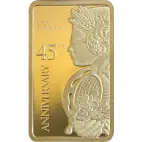 5g Gold Bar Lady Fortuna 45th Anniversary | PAMP