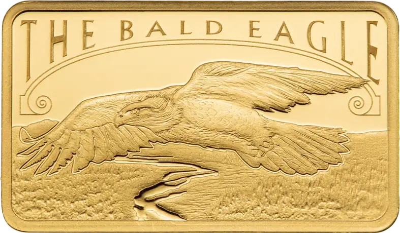 5g Złota Sztabka | PAMP | America the Free: Bald Eagle