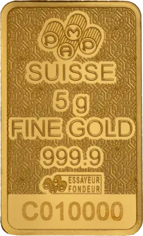 5g Lingote de Oro | PAMP | Camello &aacute;rabe con engaste colgante