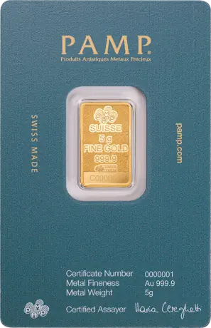 5g Barra de oro | PAMP Fortuna | Halcón Árabe