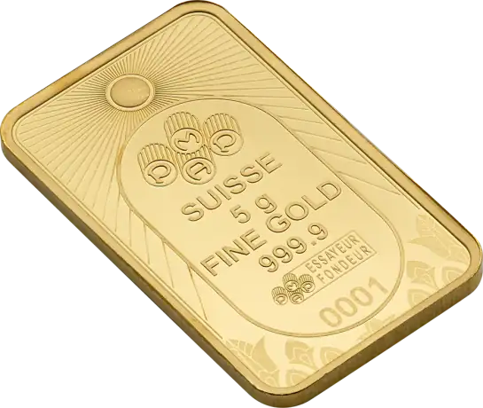 5g Gold Bar | PAMP | Lucky Scarab