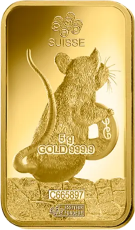5g Gold Bar | PAMP Lunar