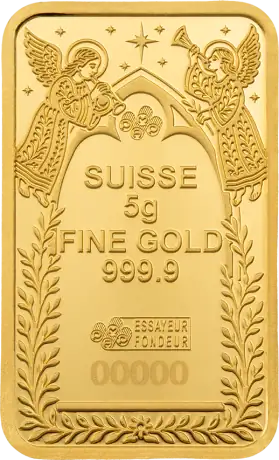 5 g Lingot d&rsquo;or | PAMP | Nativit&eacute;