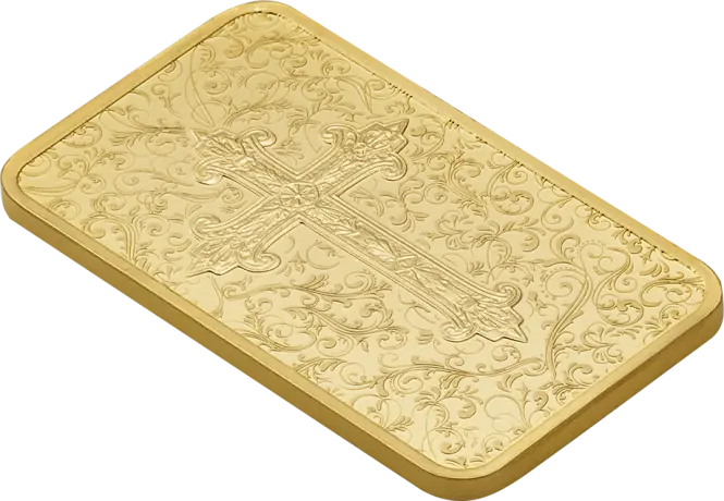 5g Złota Sztabka | PAMP Suisse Krzyż Chrześcijaństwa