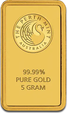 5g Gold Bar | Perth Mint | with Certificate