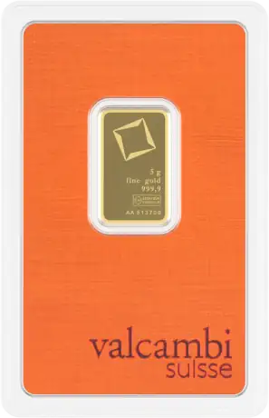 5g Lingote de Oro | Valcambi