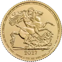 Medio Soberano Carlos III | Oro | 2027