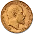 Medio Soberano Eduardo VII | Oro | A&ntilde;os Diversos