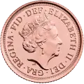 Halber Sovereign Elisabeth II Goldm&uuml;nze | 2022