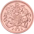 Halber Sovereign Elisabeth II Goldm&uuml;nze | 2022