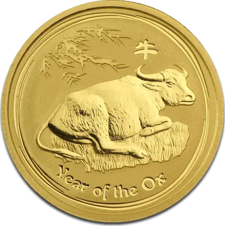 10 oz Lunar Ox | Gold | 2009