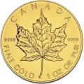 1 oz Maple Leaf | Gold | 2nd Choice | Backdated