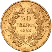 Französische Franc Goldmünzen