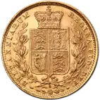 Queen Victoria Young Head Shield Back Gold Coin | 1871-1887