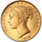 Queen Victoria Young Head Shield Back Gold Coin | 1871-1887