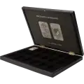 Volterra Uno | Coin Box for 18 Rectangular Dragon Silver Coins in Capsules